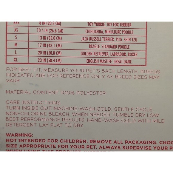 Dog Black Fleece Jacket Hoodie Size Small, Jack Russell, Pug, Shih Tzu 13 In - Picture 7 of 9